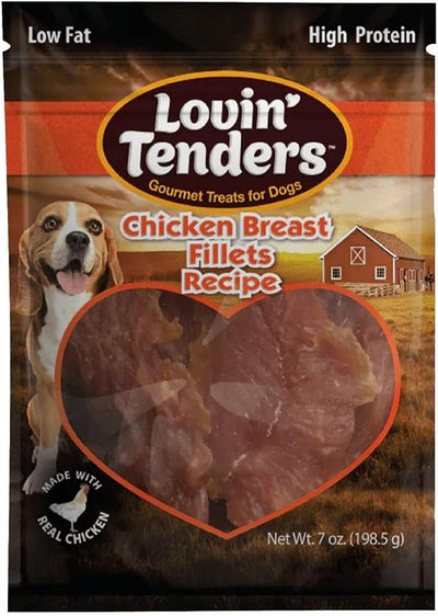 Lovin Tenders Chicken Breast Fillets Dog Treats (2 Pack - 7 oz per Pack)