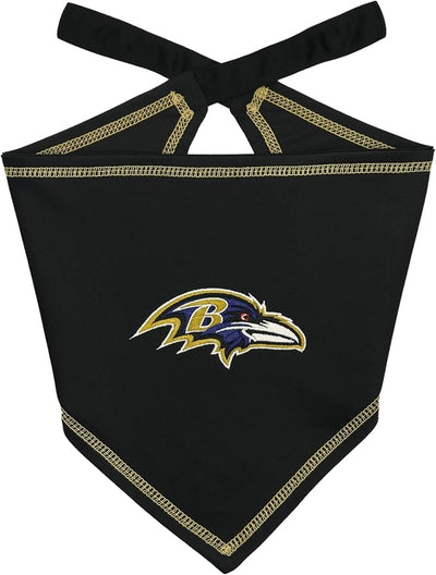 Pets First NFL Baltimore Ravens TIE Bandana, Size Large/X-Large. Dog Bandana Scarf Bib for Pet Cat Dog. The Ultimate Game-Day, Party Bandana