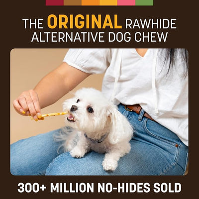 Earth Animal No Hide Stix - Long Lasting Rawhide Free Small Dog Chews Sticks, Mango - 20 Count Value Pack
