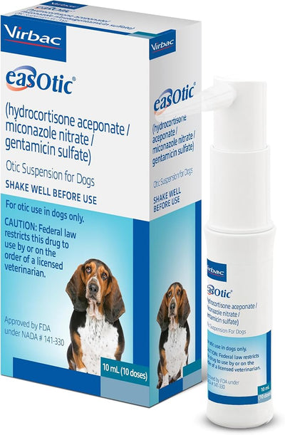 EASOTIC® (hydrocortisone aceponate, miconazole Nitrate, gentamicin sulfate) Otic Suspension for Dogs-10 mL