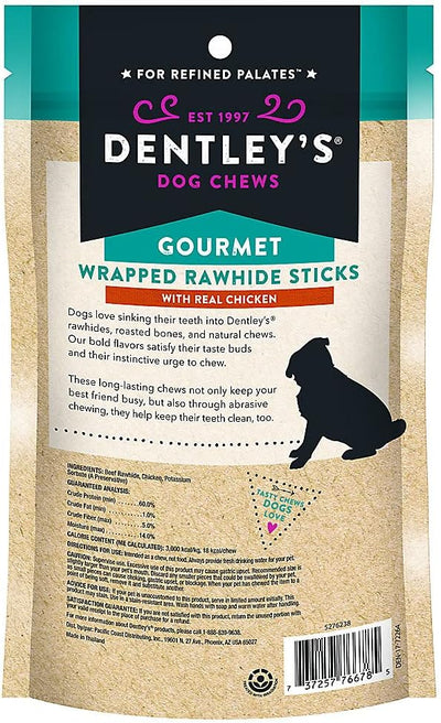 DENTLEY'S Rawhide Twists Small Dog Treat - Chicken (Chicken) (Small)