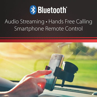 Dual Electronics DMR74 7-Inch Touchscreen Double DIN Car Stereo, Bluetooth | Backup camera input, hands-free Bluetooth calling, USB playback & charge, push to talk voice assistant, no CD or DVD