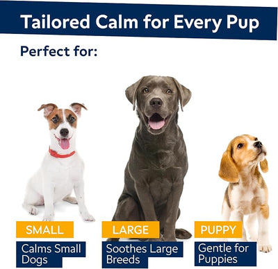 STRELLALAB Hemp Calming Chews for Dogs - Melatonin Dog Treats - Anxiety Relief - Calming Chews - Sleep & Stress Aid for Separation - 180 Treats