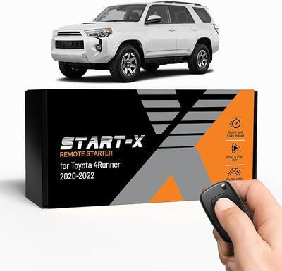 Start-X Remote Starter Kit for Toyota 4Runner (2020, 2021, 2022) Vehicles | Key Ignition | Plug & Play Install | Lock 3X to Remote Start | Zero Wire Splicing