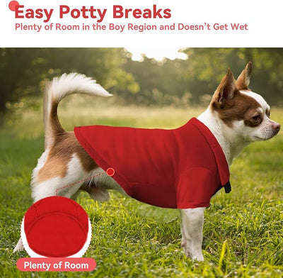 4 Pieces Dog Shirts Collared Polo T-Shirts for Small Medium Dogs Cats Boy Girl Dog Clothes Breathable Doggy Sweatshirt Puppy Kitten Small Breeds Pet Outfits Apparel Tops