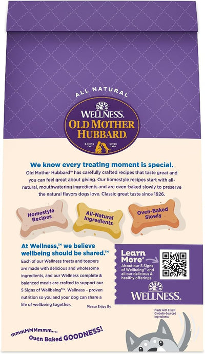 Old Mother Hubbard Wellness Classic Original Mix Dog Biscuits, Natural Training Treats, 4 Flavors, Small Size, 20 oz Bag (Pack of 2)