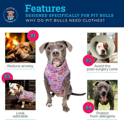 Pittie Clothing Pit Bull Muscle Tee for Dog Breed Dog Shirts Pet Printed Clothes Cool Funny