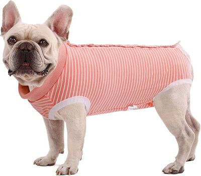 SAWMONG Recovery Suit for Dogs After Surgery Professional, Dog Spay Surgical Suit for Female Dogs, Dog Onesie Bodysuit for Surgery Male Substitute E-Collar Cone, Pink, X-Large