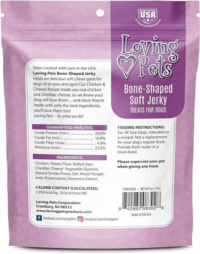 Loving Pets Soft Jerky Dog Treats – Real USA-Sourced Meat Dog Snacks for Training, Puppies & Everyday Reward – Soft, Chewy Dog Treats for Small, Medium & Large Dogs – Wheat & Corn Free