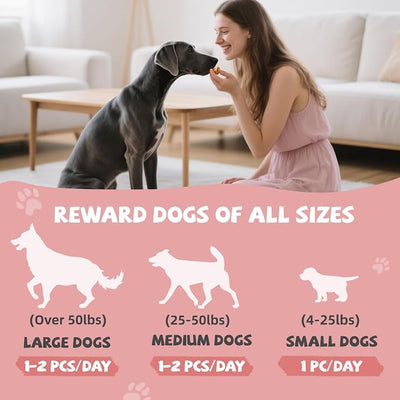 Pawmate Sweet Potato Donuts Dog Treats Chicken & Duck Wrapped, Healthy Low Fat Dog Jerky Chews, High Protein Training Treats Snacks for Small Medium Large Breed, 10.6 oz