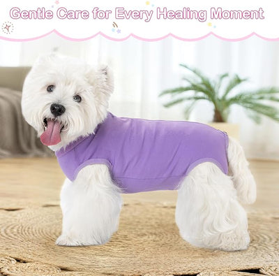 Coppthinktu Dog Surgery Recovery Suit for Dogs After Surgery Female, Dog Onesie Neuter Puppy Spay Shirts, Post-Op Bodysuit Pajamas Anti Licking Abdominal Wounds Cone Alternative