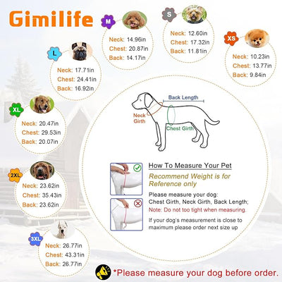 Dog Costume, Gimilife Dog Hoodie, Dogs Halloween Costume Pet Xmas Pajamas Outfit, Pet Coat Cartoon Costumes for Small Medium Large Dogs and Cats for Halloween Christmas and Winter - L