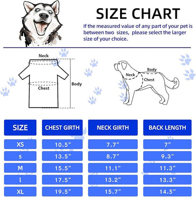 Saintrygo 8 Pieces Dog Shirts Pet Printed Clothes with Funny Letters Summer Pet T Shirts Cool Puppy Breathable Dog Outfit Soft Sweatshirt Cats(Classic Pattern,X- Large)