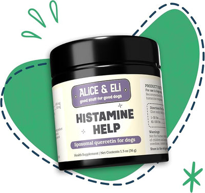 Alice & Eli Quercetin for Dogs - Liposomal Quercetin with Bromelain for Maximum Absorption - for Seasonal and Environmental Allergies - 30 Day Large Dog Supply