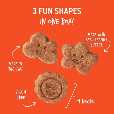 Cloud Star Corp, Wag More Bark Less Soft & Chewy Grain Free Peanut Butter & Apples Dog Treats (Pack of 12)