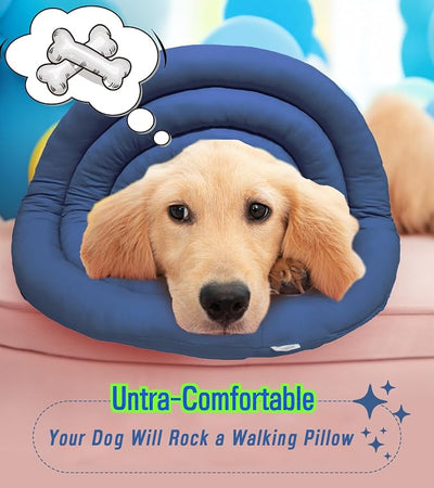 Soft Dog Cones, Recovery Dog Donut Collar After Surgery- Cone of Shame Alternative, Pet Elizabethan E-Collar Anti-Bite Lick Wound Healing Adjustable for Small Large Medium Dogs, XL