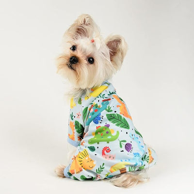 Dog Pajamas Pjs Soft Stretchy Dog Clothes for Small Dogs Girl Boy Medium Size Dogs Spring Summer Puppy Clothes Doggie Onesies Cat Pet Jammies Outfit