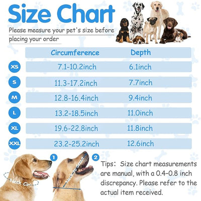 Upgraded Soft Dog Cone Collar for Post-Surgery Recovery – Adjustable Elizabethan Alternative to Stop Licking, Lightweight Breathable Mesh, Fits Most Breeds (XL)