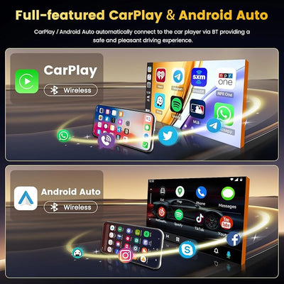 4+64GB Android 15 Car Stereo for Toyota Corolla EX 2005-2012 Wireless Carplay Android Auto, 9 Inch Incell Touch Screen Car Stereo with GPS, Backup Camera, Bluetooth, FM/RDS, EQ, WiFi, SWC