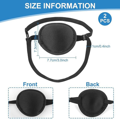 Dog Eye Patch - Protective Cover for Injuries,Post-Surgery Recovery,Adjustable Eye Patch for Small Dogs & Cats (2)