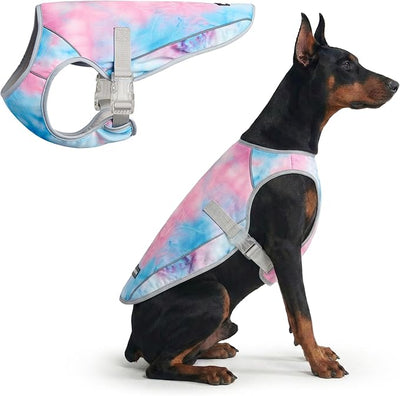 Spark Paws Dog Cooling Vest - SPF 50 UV Sun Protection - Summer Heat Relief Gear for Dogs, Lightweight, Evaporative Cooling - Dog Anxiety Relief Vest During Hot Days - Snowcone, 4XL