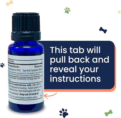 All-Natural Dog Warts Remover by Naturasil — Pure Thuja & Plant Extracts for Topical Wart & Skin Blemish Remover on Pets | Fast-Acting, Gentle & Pain-Free | No Acids | Safe for Dogs 3+ Months | 15mL