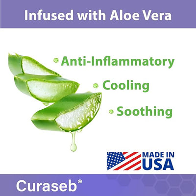 Curaseb Cat and Dog Ear Wipes – Cleans, Deodorizes and Soothes Ear Issues with Soothing Aloe Vera – Vet Strength – 100 Wipes