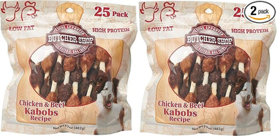 Butcher Shop Chicken & Beef Kabobs Dog Treats (2 Pack - 17 oz per Pack)