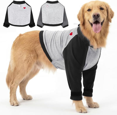 Lukovee Dog Surgery Recovery Suit for Female Male Dogs - Onesie Surgery Recovery Suit After Surgery (B, Small)