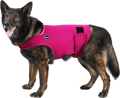 Dog Anxiety Jacket, Skin-Friendly Dog Calming Shirt - Dog Coat for Thunder, Fireworks, Vet Visits and Separation - Keep Pet Calm Without Medicine & Training, Anti Anxiety, Rose, XX-Large