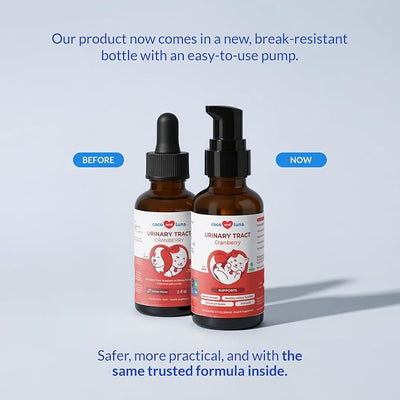 Cranberry Liquid for Cats - UTI, Bladder Health & Incontinence | Liquid cranberry formula for cats. Easy to mix with food. Supports UTI relief, bladder health & urinary tract function.