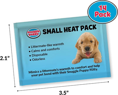Snuggle Puppy Replacement Heat Packs for Junior (14 Count) - Disposable Pet Comfort Warmers for Puppy Anxiety Relief - Odorless, Non-Toxic, All Natural - Fits Smaller Junior Size
