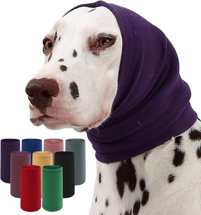 Dog Calming Hoodie Quiet Head Cover Sleeves Anxiety Relief/Noise Protection - Grooming - Thunder - Fireworks