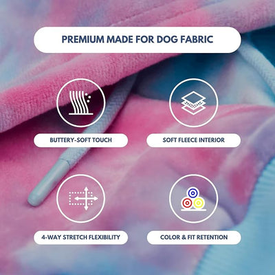 Spark Paws Dog Hoodie – Premium Dog Sweater for Small, Medium, and Large Dogs | Warm Outfits for French Bulldogs, Pitbull, Puppy, Winter Jacket Alternative - Snow Cone - 4XL