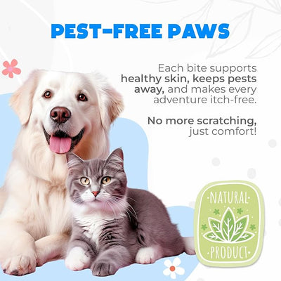 Flea and Tick Prevention Chewables for Dogs - 150 Chews - Flea & Tick Control - Vet-Approved Oral Treatment - Chicken Flavor