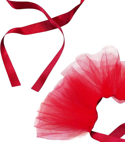 Dog Tutu Tulle Dress for Dogs Small Large Medium Puppy Dress Ballerina Costume Skirt for Holiday Puppy Cats Bunny Pet Outfit 4th of July Party Photo Prop Supplies (Red, Large)