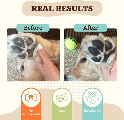 Natural Dog Company Paw Soother Dog Paw Balm – Moisturizes Dry Cracked Paws After Walks, Hot Pavement, Beach Sand, Hiking & Outdoor Play with Coconut Oil & Calendula, Daily Paw Care, 1 oz Tin
