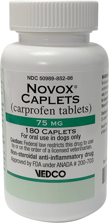 NOVOX® (CARPROFEN Tablets) CAPLETS 75MG 180 CT