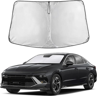 EcoNour Windshield Sunshade Compatible for Hyundai Sonata 2020-2024 2025 2026, Sun Visor for Front Windshield & Window Sun Shade Cover, UV Heat Blocker & Protector, Car Accessories