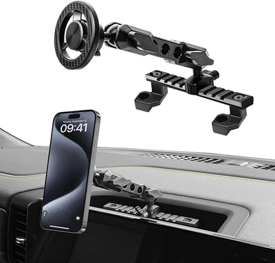 Phone Mount for 2022-2026 Chevrolet Silverado 1500/ GMC Sierra 1500 2500 3500 HD, Dash Platform Magnetic Phone Mount with 13.4" Touchscreen, 360° Adjustable Magsafe Phone Holder