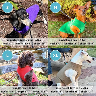 Gooby Fleece Vest Dog Sweater - Pink, X-Large - Warm Pullover Fleece Dog Jacket with O-Ring Leash for Small to Medium Dogs