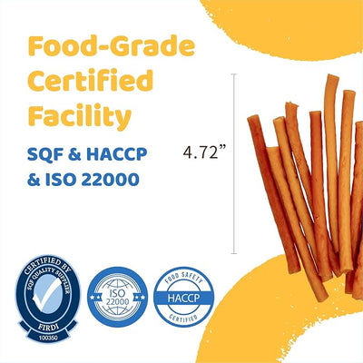 iPaw 5 Stock-Up Combo Turkey Dog Treats, SQF Certified Human Grade Dog Treat, Suitable for Training Chew, Hypoallergenic, Rawhide Alternative, Thin Stick (Oringinal Flavor), 5 Packs