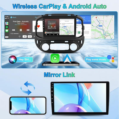 Car Stereo for Chevy Colorado GMC Canyon 2015-2019 Base Mode 7/8 Inch, Android 13 Car Radio 9" Touchscreen Head Unit with Wireless CarPlay Android Auto, Backup Camera - 2GB RAM + 64GB ROM