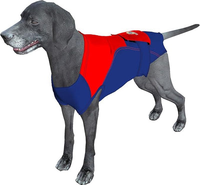 SurgiSnuggly Veterinary Invented Dog Surgical Recovery Suit for Female Spay or Male Dogs Neuters Onesie,Cone Alternative,Original Onesie Bodysuit for After Surgery Small, Medium, Large Dogs L BR EC