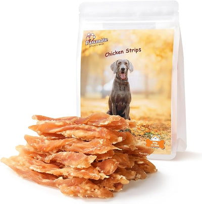 Pawmate Dog Treats Chicken Jerky Strips for Dogs, Natural Healthy Dog Jekry with Taurine, Real Chicken Twists High Protain Low Fat, Training Rewards Treats for Small Medium Large Dogs 10.6 oz