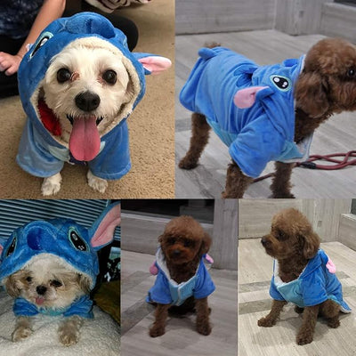 Dog Costume, Gimilife Dog Hoodie, Dogs Halloween Costume Pet Xmas Pajamas Outfit, Pet Coat Cartoon Costumes for Small Medium Large Dogs and Cats for Halloween Christmas and Winter -S