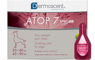 Dermoscent ATOP 7 Spot-On for Large Dogs 45 to 90 lbs (20-40 kg)