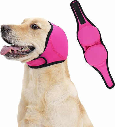 LIANZIMAU Quiet Ears for Dogs Comfort Calming Hoodie Dog Ear Covers for Noise & Anxiety Relief Ear Wraps for Dog Adjustable Dogs Ear Muffs Noise Protection Firework,Grooming and Force Drying