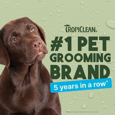 TropiClean Dog Ear Cleaner, Vet Recommended Ear Cleaning Solution for Itch Relief, Daily Use Drops Prevent Infection, Cat Safe, USA Made, 4oz