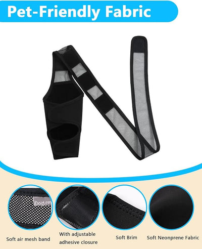 Dog Rear Leg Sleeve to Prevent Licking - Reusable Dog Surgery Recovery Suit with Adjustable Velcro, Breathable Comfortable Recovery Sleeve for Hot Spots & Wounds, Cone Alternative (M Size)